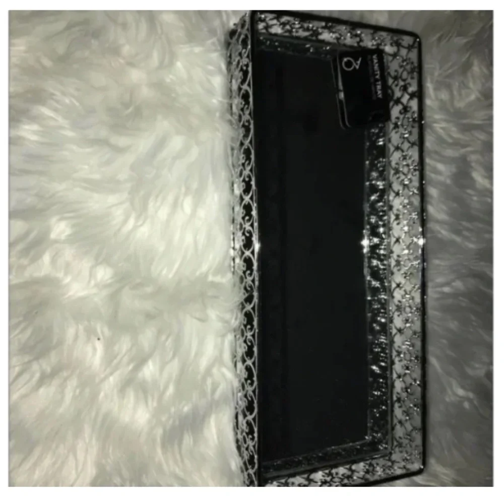 Silver Vanity Tray | Silver Mirror Tray